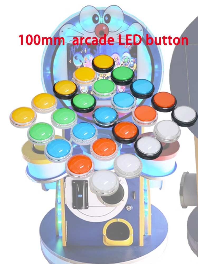 12V アーケード LED ボタン 100mm プレーンラウ - Arcade Game Jackpot のレビューと価格