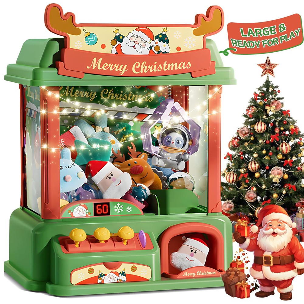 子供のためのクリスマスの爪のマシン,ミニ自動販売機,キャンデ - Arcade Toy Vending Machine のレビューと価格