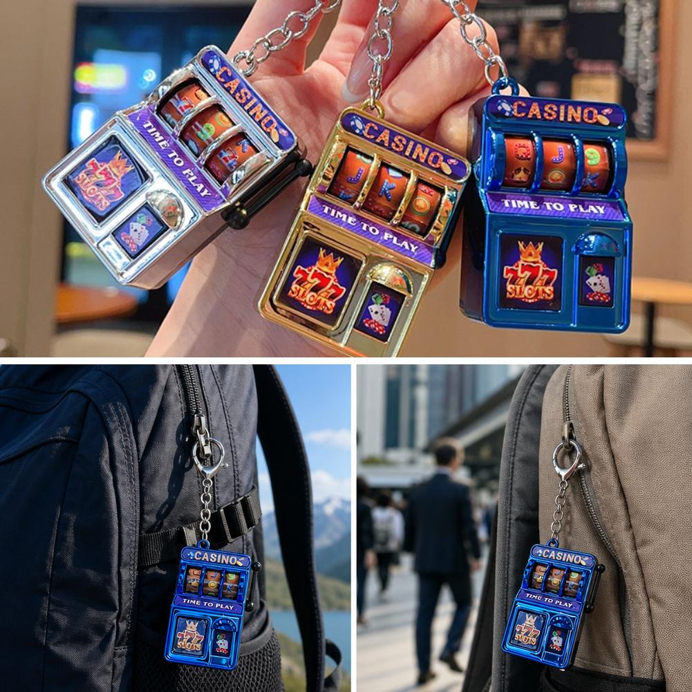 ミニギャンブルスロットマシンキーチェーン、クリエイティブなア - Arcade Game Jackpot のレビューと価格